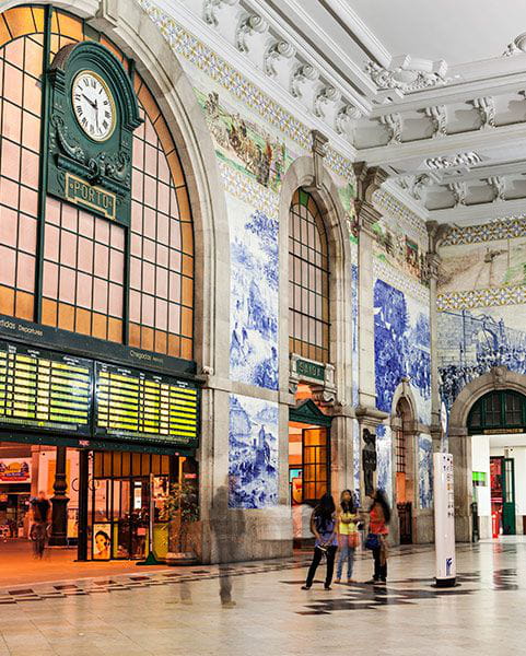 Porto São Bento: estación de tren de Oporto