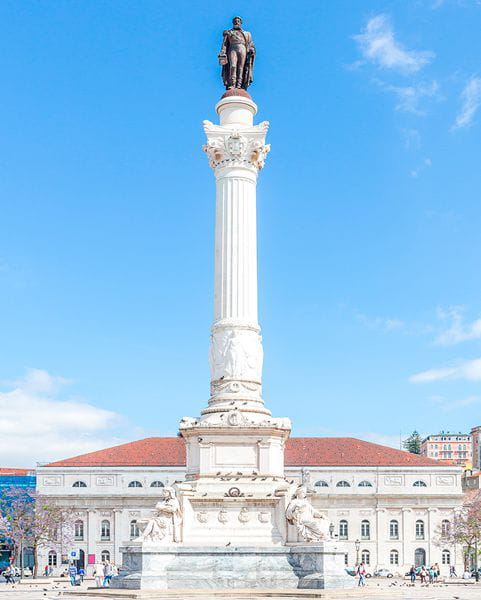 Conoce la plaza del Rossio y Pedro IV en Lisboa